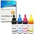 Produktbild Printing Pleasure 4 XL (Set) Universal Nachfülltinte kompatibel zu Canon HP EPSON Brother LEXMARK Dell RICOH - 100 ml, Schwarz/Cyan/Magenta/Gelb, hohe Kapazität