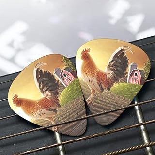 Lot de 12 médiators Coq sur bois dans la ferme 0,46 mm/0,71 mm/0,96 mm d’épaisseur pour guitares électriques, basses… - Les Beatles, Paul McCartney, John Lennon, RIngo Starr, George Harrison Lot de 12 médiators Coq sur bois dans la ferme 0,46 mm/0,71 mm/0,96 mm d'épaisseur pour guitares électriques, basses… – Image 7