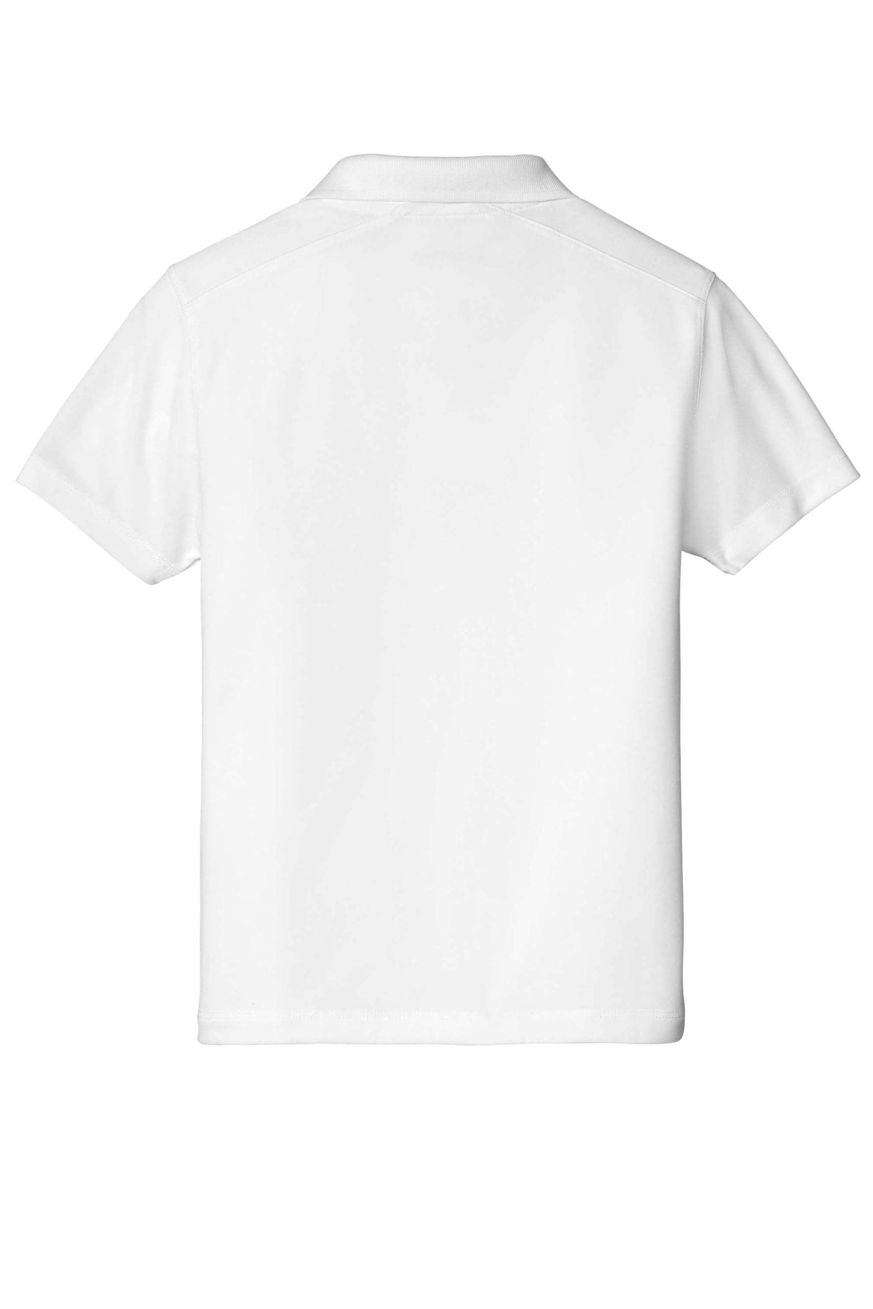 SPORT-TEK Youth UV Micropique Polo, White, X-Small
