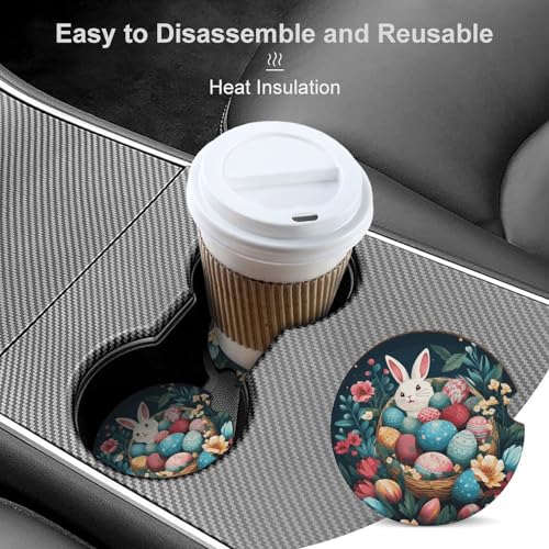 Portavasos para carro 2 pack madera 2.6 pulgadas miniatura 4