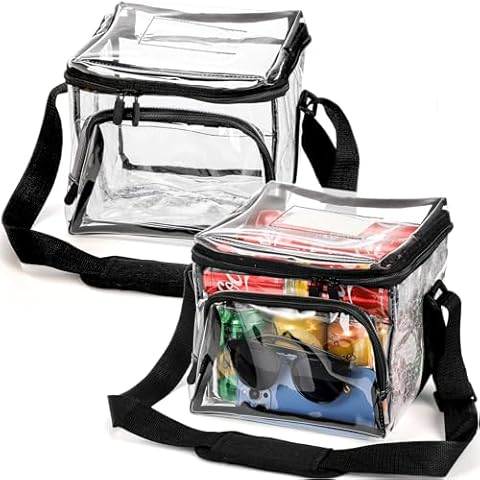 Yopay Clear Lunch Bags 2 Pack thumbnail