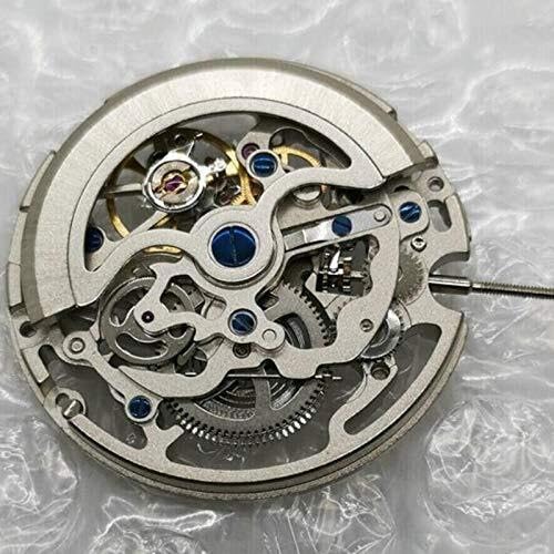 Movimiento de Reloj mecánico automático Hueco con Mecanismo esqueletizado, Repuesto para Aficionados a la reparación de Relojes.