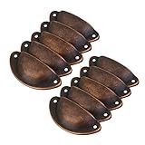 Farbe: Antique Copper 10pcs Antike Möbelgriffe Griffe Knopf für Tür Schrank Schublade Schale Tasse - 06