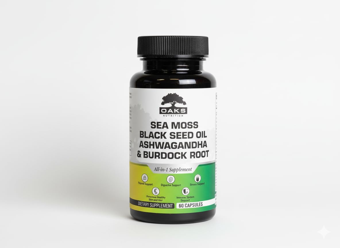 Amazon.com: Oaks Nutrition Premium 15-in-1 Sea Moss Multivitamin