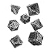 Q Workshop Metal Call of Cthulhu RPG Dice Set 7 Polyhedral Pieces