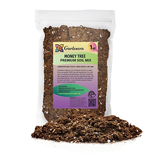 GARDENERA Money Tree Potting Soil Mix for Planting or Repotting Guiana Chestnut, Soil Blended to...