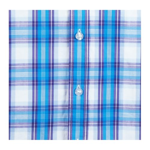 Mens Plaid Long Sleeve Button Down Western Casual Shirt Slim Fit Shirts4