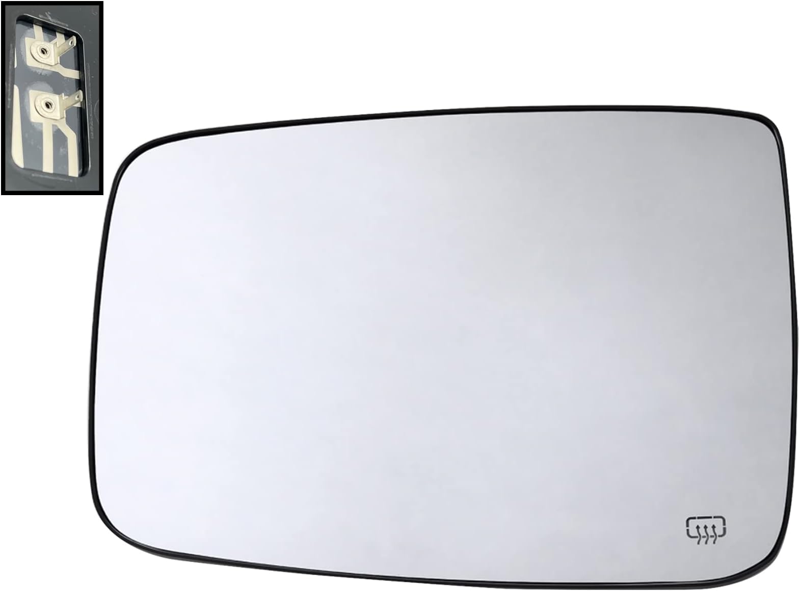 APA Replacement for Power Heated Mirror Glass 2009-2023 RAM 1500 2011-2018 RAM 2500 Driver Left Side 68050299AA CH1324117