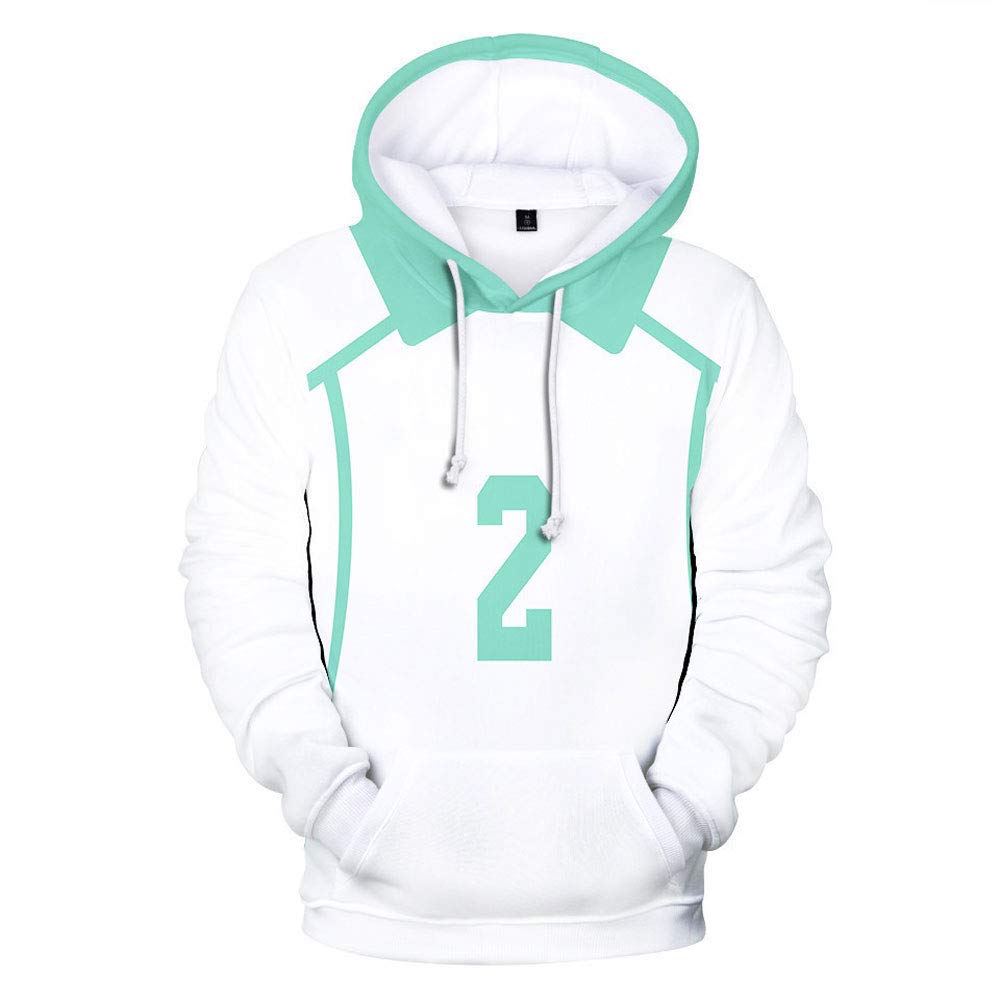 Cosplay Costume Iwaizumi Hoodie YYCHER Haikyuu Hoodie Aoba Johsai
