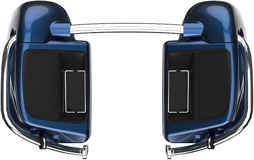 Miniatura 77 de Moto Onfire River Rock Gray (brillante) carenados inferiores aptos para H-D Touring Street Road King Glide FLTR 2014-2023, kits de calentadores