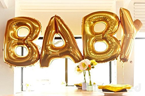 40 Inch Giant Jumbo Foil Mylar Alphabet Balloons Premium Quality For Helium Floating Party Decoration Photo Shot, Matte Gold, Letter K #TOP3