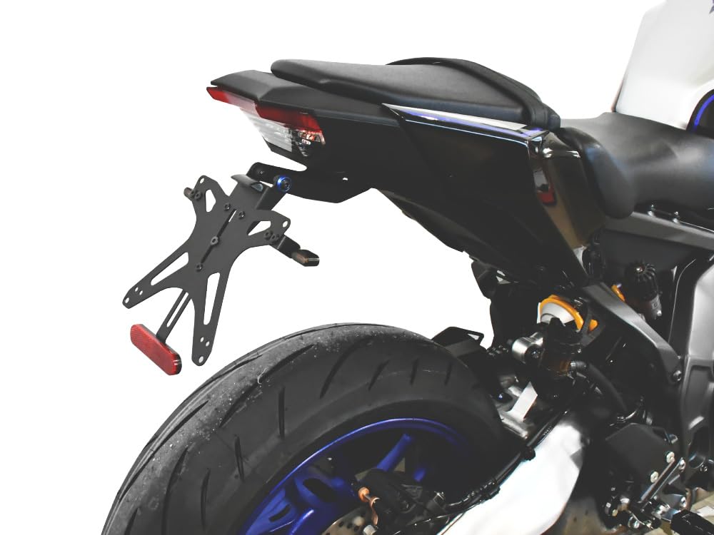 SEPTAR | PORTATARGA SPORTIVO REGOLABILE compatibile con YAMAHA MT09 2024-2026 per frecce originali
