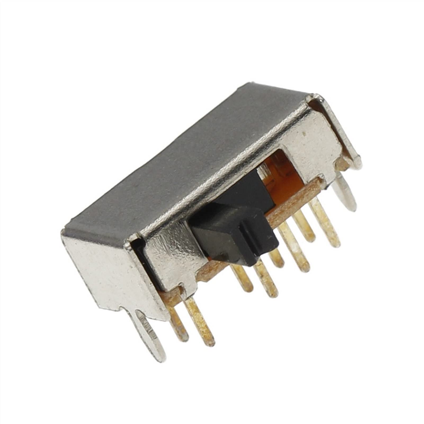 Mikroschalter 100 Stück SK23D07 8 Pin PCB 3 Position 2P3T DP3T Miniatur-Schiebeschalter Seitenknopf SK23D07VG4 Griff hoch 4 mm