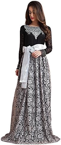 Kolkozy Fashion Women's Arabic Dubai Party Maxi Kaftan Dress for Muslim