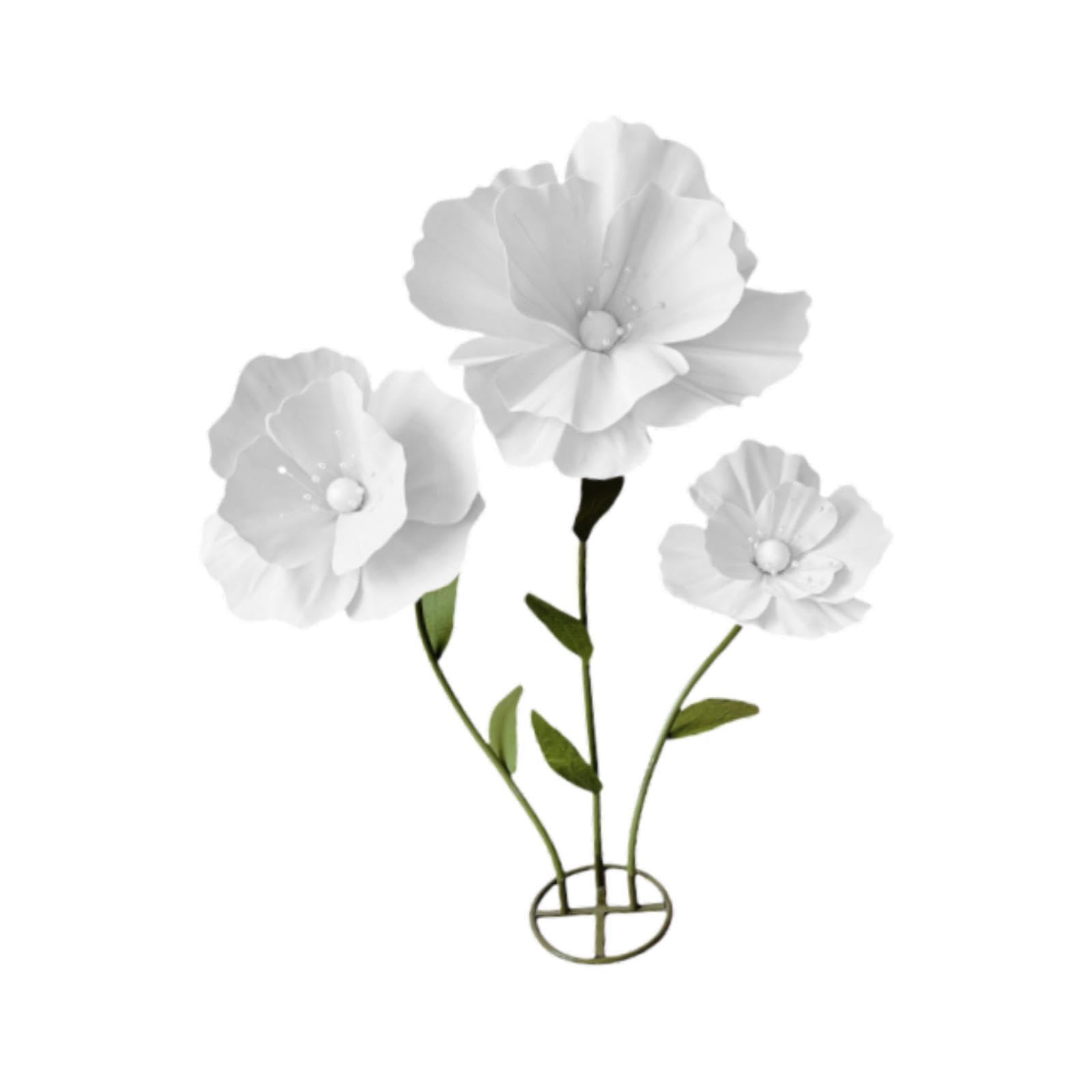 LIXSAZSE Large Artificial Flower Wedding Decor Stunning Floral Arrangements Enhancing Event Spaces Providing Sophistication And Glamour Huge Shop Window, White, Total Height 160cm