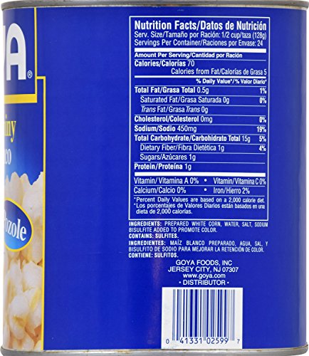 Goya Foods White Hominy, 108 Ounce (Pack Of 6) #TOP1