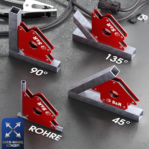 S&R Schweißmagnet – Starke Schweißmagnete & Schweißwinkel magnetisch, Profi Magnetwinkel/Schweissmagnet, Montieren & Schweißen – Schweißzubehör | Welding Magnet & Welding Accessories