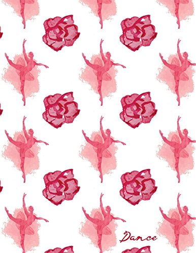 Dance: Pink Ballerina & Roses Sketchbook, 8.5