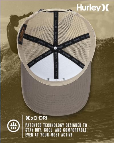 Image of Hurley Men's Caps - Fairway Trucker Mesh Baseball Cap - Snap Back Hats for Men