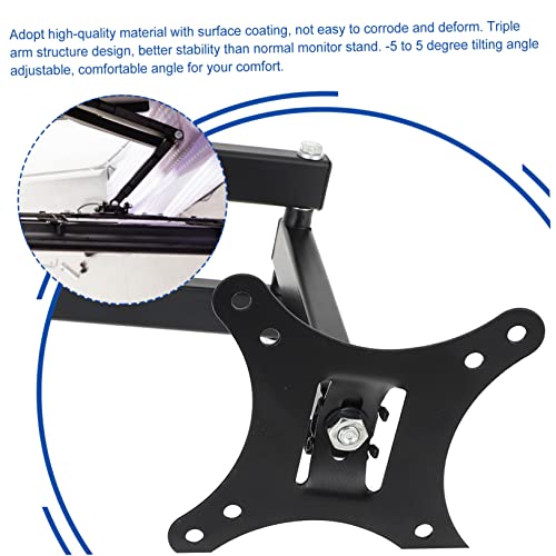 Support Écran TV Plat Pivotant Inclinable UKCOCO Angle Réglable Fixation Murale Téléviseur - 4