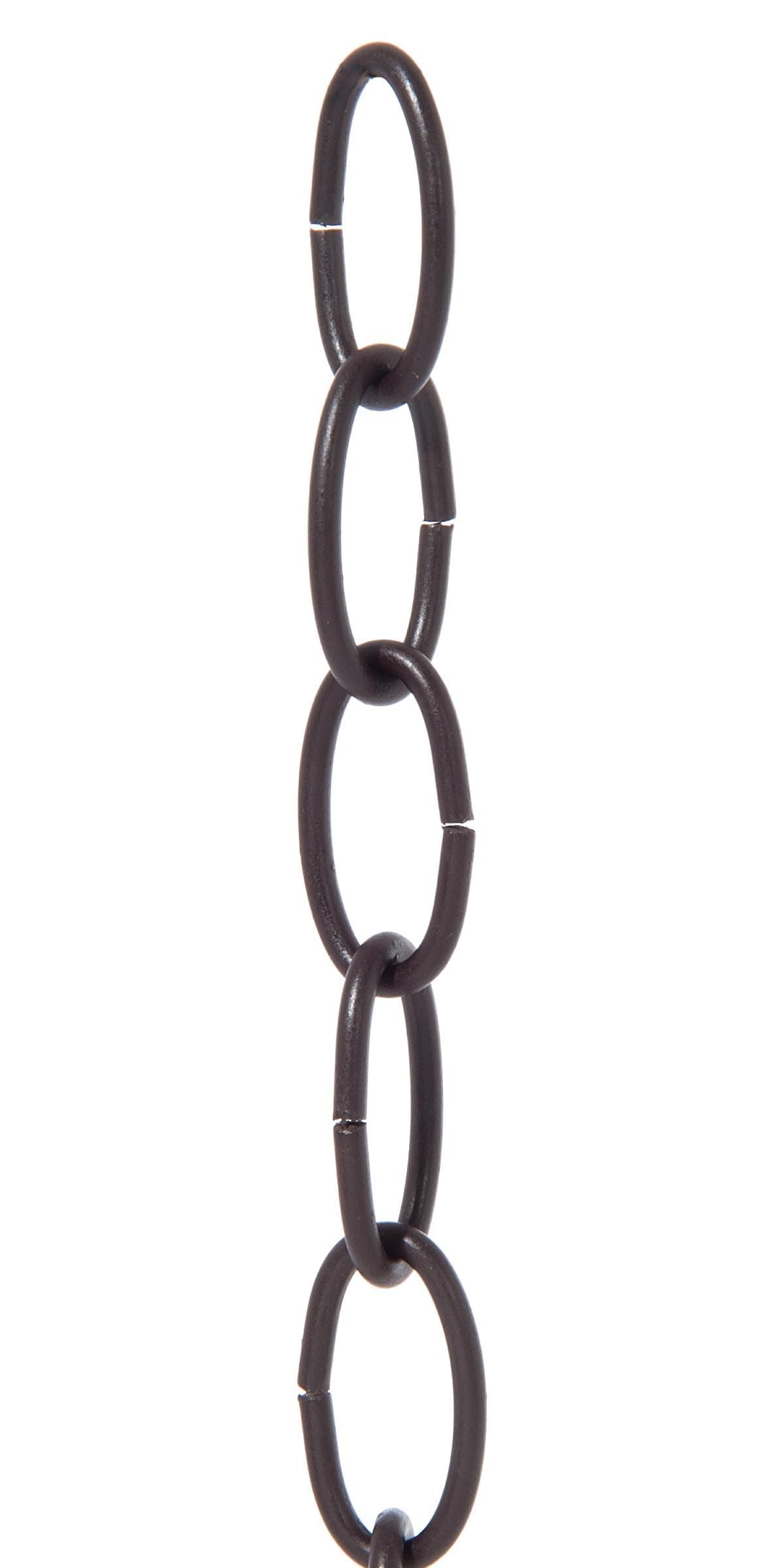 B&P Lamp® Antique Brass Finish 8 Gauge Oval Chain — Amazon image 2