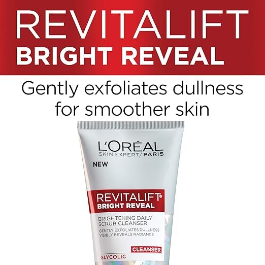 Miniatura 4 de Skincare Revitalift Bright Reveal Limpiador facial con ácido glicólico, limpiador facial diario antienvejecimiento para exfoliar la opacidad e