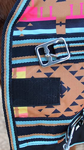 1200D-Turnout-Lightweight-Bellyband-Rain-Horse-Winter-Blanket-Sheet-397B