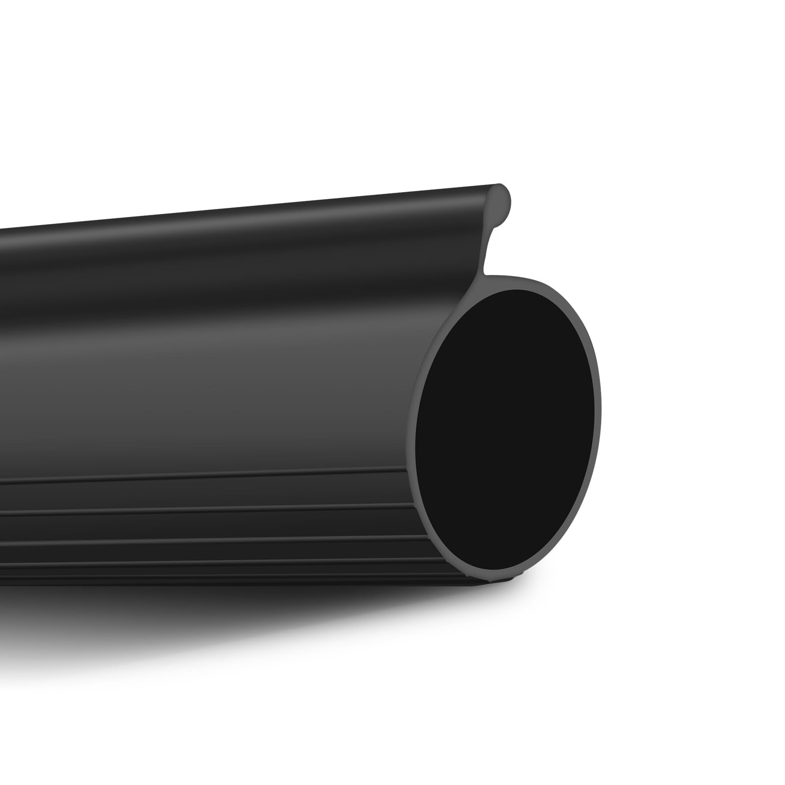 20FT Garage Door Seals Bottom Rubber Weather Stripping, Garage Door Seal Bottom, P-Bulb Garage Door Bottom Weather Seal Suitable for Weatherproof, Replacement Overhead Doors,Black