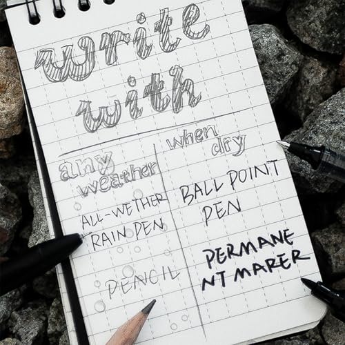 Carnet de notes étanche en papier de pierre et stylo billes de haute qualité - 4