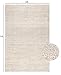 S & L Homes Jute Cotton Hand Woven Natural Farmhouse Area Rug for Living Room - Rustic Vintage Bohemian Décor - (6' x 9' Natural)