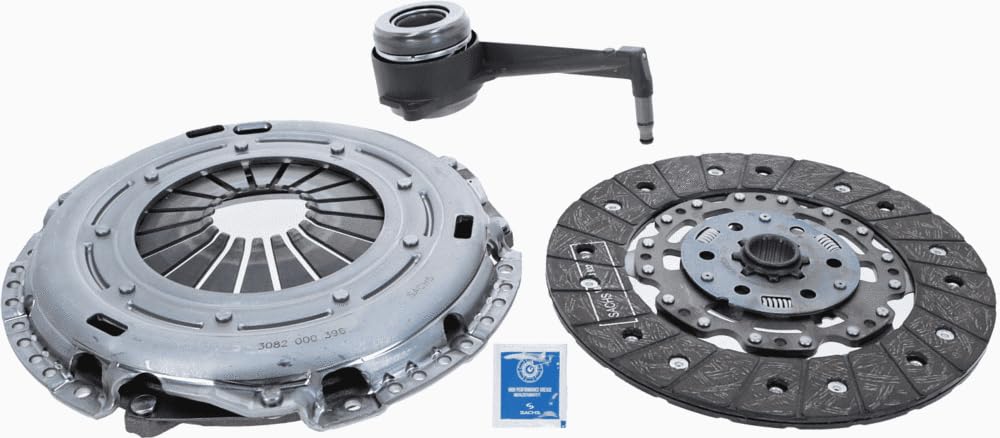 Clutch Kit 3pc (Cover+Plate+CSC) fits VW TOURAN 1T 1.9D 03 to 10 240mm Sachs New
