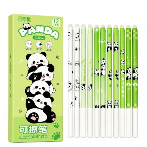 Image of Alokik Luxury Gel Pens and Highlighter 5pcs black Color pen + 1 pcs highlighter Coordinated Design, Signature Pen Set, Writing School Supplies (Cute Panda Erasable Gel Pen Set Of 12)
