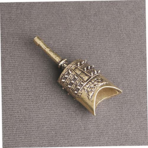GARVALON Ornamentos de sino de latão pandeiro percussão manual chinês tradicional sinos manuais mini