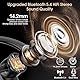 Bluetooth Headset V5.4 Wireless Freisprech Telefon mit CVC 8.0 und ENC Dual Mikrofon, Bluetooth Ohrhörer kabellos mit 25h Sprechzeit, 120h Standby Headset Handy für Autofahren Büro Business, Schwarz