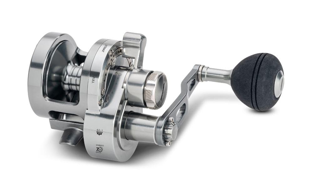 Full Metal Jig SD-4001LH, Jigging-Multirolle, Aluminium-Gehäuse, Meeresangel, Linkshand, Norwegenrolle, Multirolle