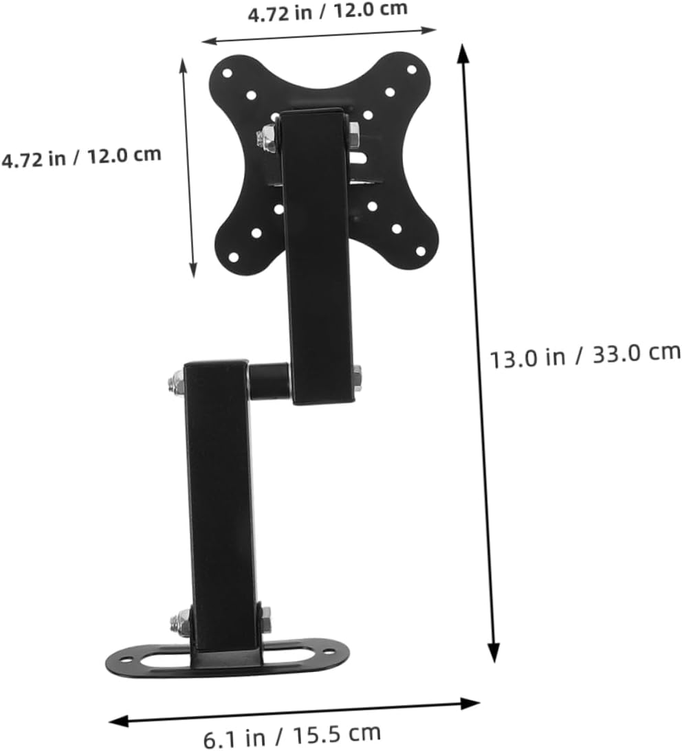 Alipis 2pcs Corner Tv Mount Monitor Wall Mount Retractable Tv Wall Bracket Space-Saving Design