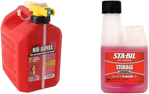 Miniatura 9 de No-Spill 1405 2 – 1/2-Galón de Polietileno Lata de Gasolina & Estabilizador de Combustible STA-BIL para Almacenamiento, 8 onzas líquidas (22208)