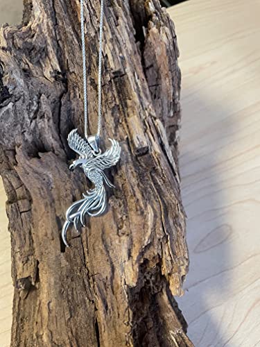 Jewelry Trends Sterling Silver Cz Eagle Phoenix Pendant Necklace 18" #TOP7