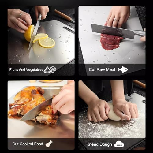 Planche à découper en acier inoxydable pour cuisiner vos repas sains - 4