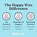 Happy Wax Caramel Macchiato Soy Bear Wax Melts - Natural Strong Coffee Scented, Infused with Essential Oils - Non Toxic and Pet Safe For Warmers (4 oz Tin)
