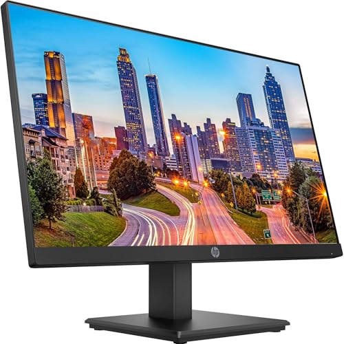 Image of HP P224 21.5 Inch Monitor 2-Pack, FHD 1920 x 1080, LED Backlit, IPS, Vesa Compatible, Anti-Glare, Tilt (HDMI, VGA and DisplayPort) for Home & Office