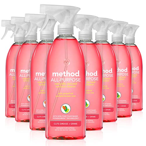 Method All Purpose Cleaner, Pink Grapefruit, 28 Fl Oz (Pack of 8)