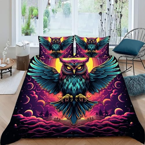 Housse de couette 3D douce fermeture éclair 3 pièces enfants 220x240cm