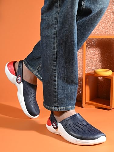 Image of Men EVA Clogs with Adjustable Back Strap | Lightweight Cushioned Footbed | Anti-Slip Sole | Everyday Wear Indoor & Outdoor Sandals for Men