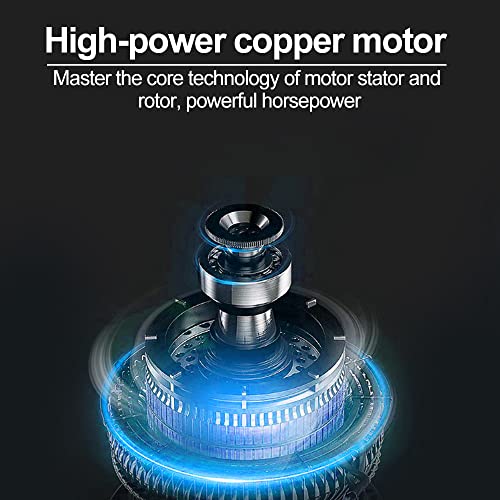 Foto von Conentool Säbelsäge 4 Sägeblätter, 21 V Akku-Säbelsäge mit 2 x 1500 mAh Akkus, 0–3000 SPM variable Geschwindigkeit, LED-Licht, elektrische Säbelsäge für Metall/Holz/PVC-Rohr/Baumschnitt