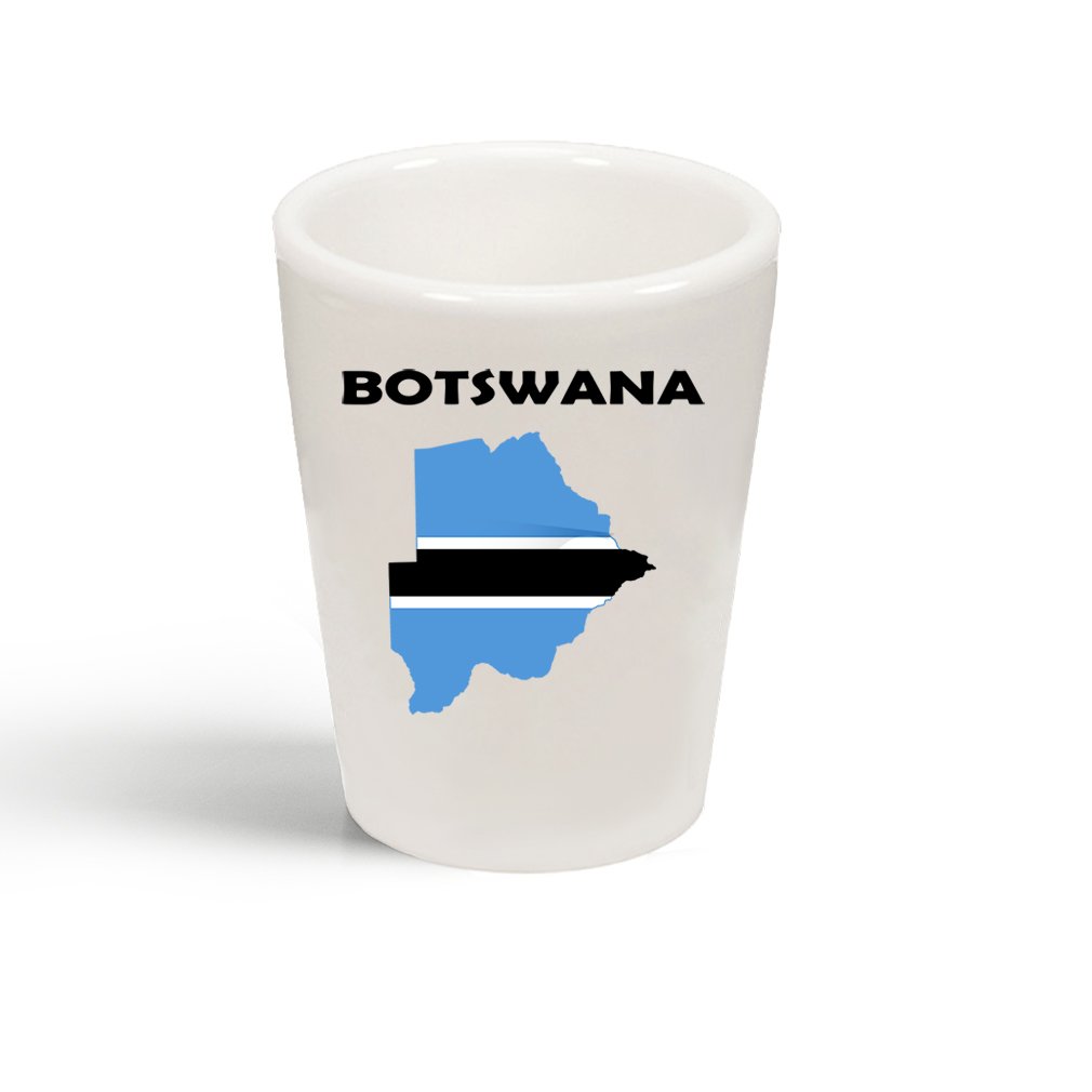 Botswana Botswana Original Country Name Ceramic Shot Glass Cup