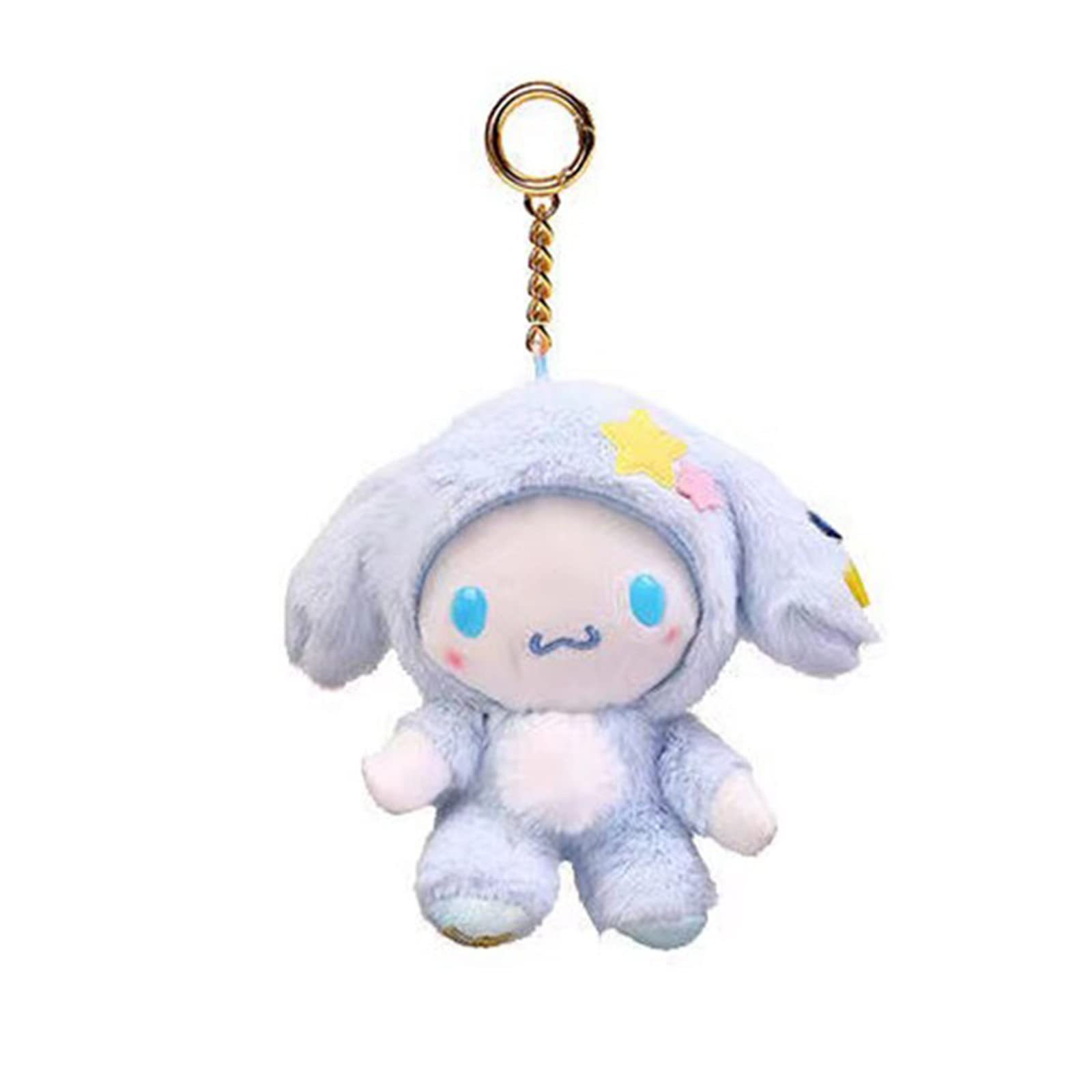 VICDONE Cinnamoroll Keychain, 5In/13cm Kuromi, My Melody, Cinnamoroll Plush Keychain, Cute Stuffed Animal Toys Anime Figure Cosplay Pendant Accessories Gift for Boys and Girls - 