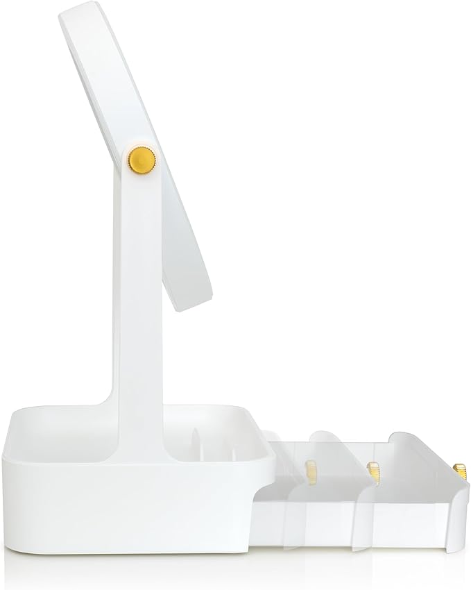 Espejo de Maquillaje LED Zadro Blanco con Bandeja miniatura 6