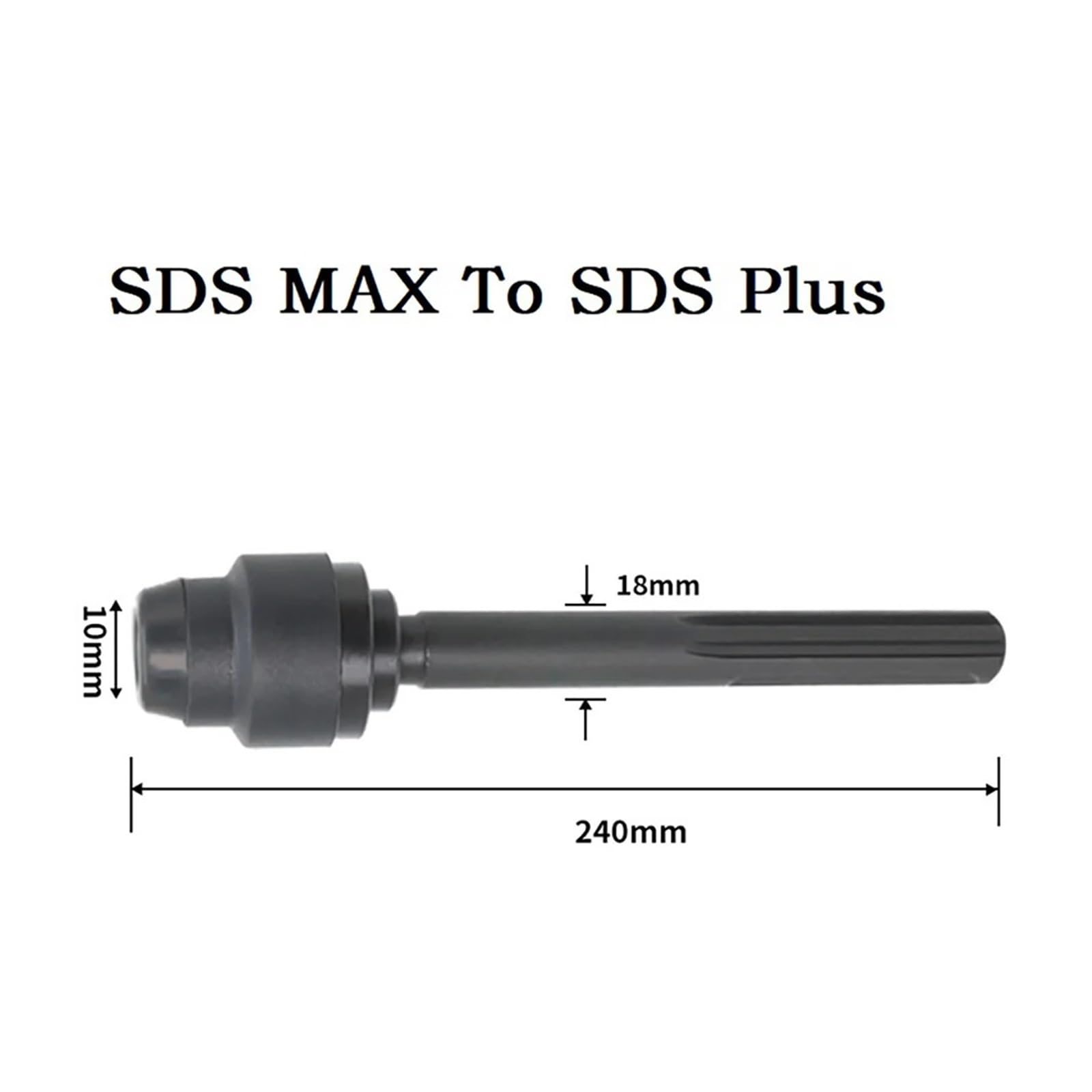 Adaptador de mandril SDS MAX a SDS PLUS, convertidor de brocas, herramienta de taladro de martillo, adaptador de conexión, convertidor, accesorios de herramientas eléctricas