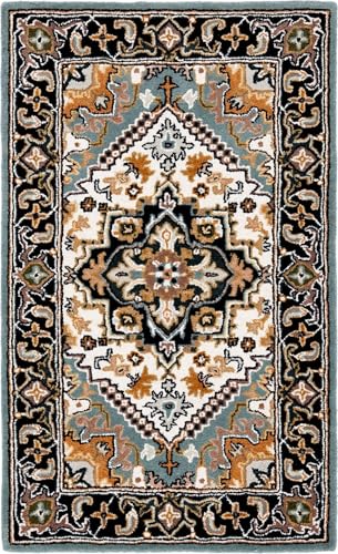 Image of Hand Tufted Modern Design Exported Collection High Low Pattern Wool Carpet for Living Room, Bedroom & Hall (Multi 4, 5 x 7 Feet)